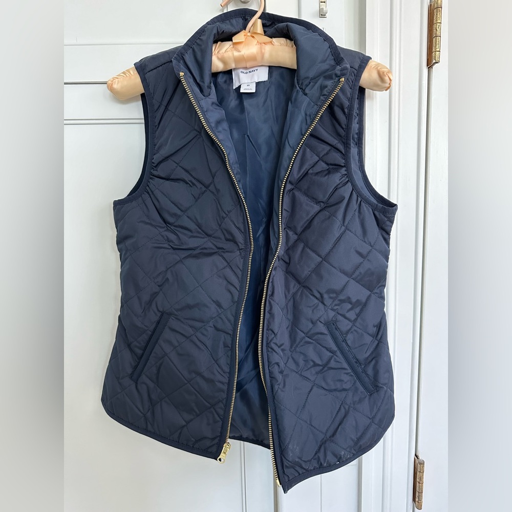 Navy Quilted Vest size XS